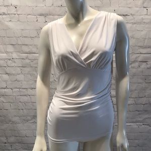 Sleeveless Stretch Dress Shirt Size MEDIUM